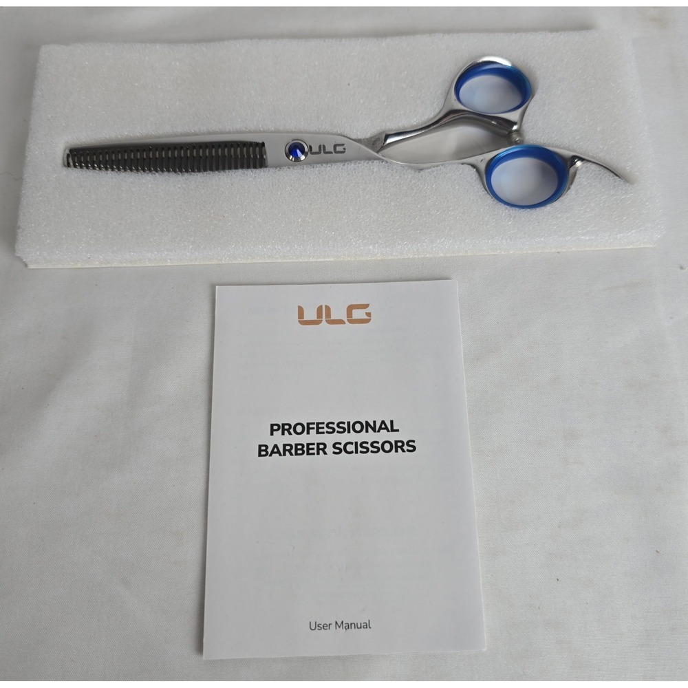 Hair Thinning Scissors ULG Professional Barber's Texturizing Left Handed 6.5 in